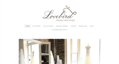 Desktop Screenshot of lovebird-bridal.com